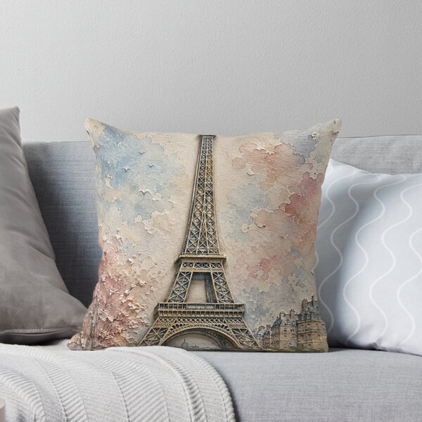 Item preview, 3D Watercolor Eiffel Tower – Elegant Paris Travel Wall Art designed and sold by AstraDrip Studio.