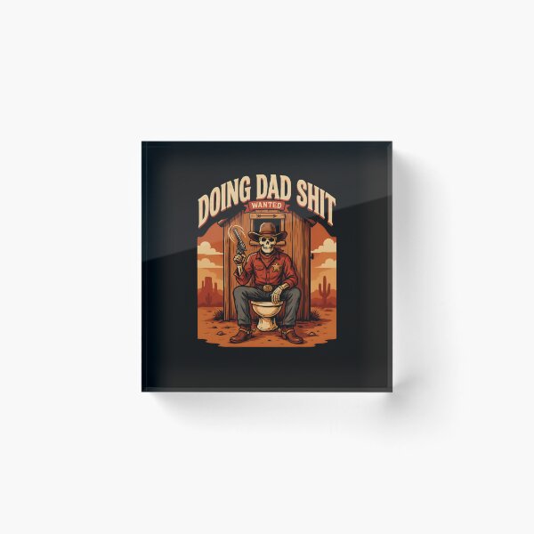 Item preview, Doing Dad Shit Skeleton Toilet for Busy Dad designed and sold by Redgiant87x.