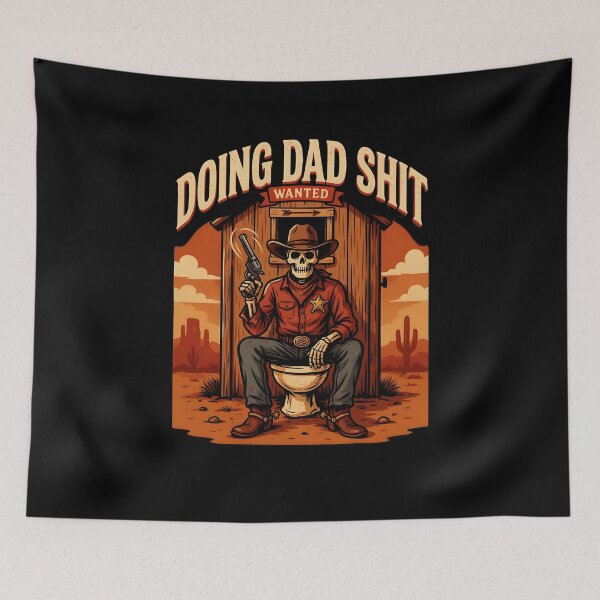 Item preview, Doing Dad Shit Skeleton Toilet for Busy Dad designed and sold by Redgiant87x.