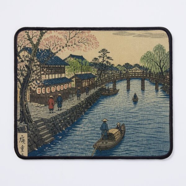 Item preview, Riverside Edo – Japanese Ukiyo-e Cityscape Aesthetic designed and sold by Substance_life.