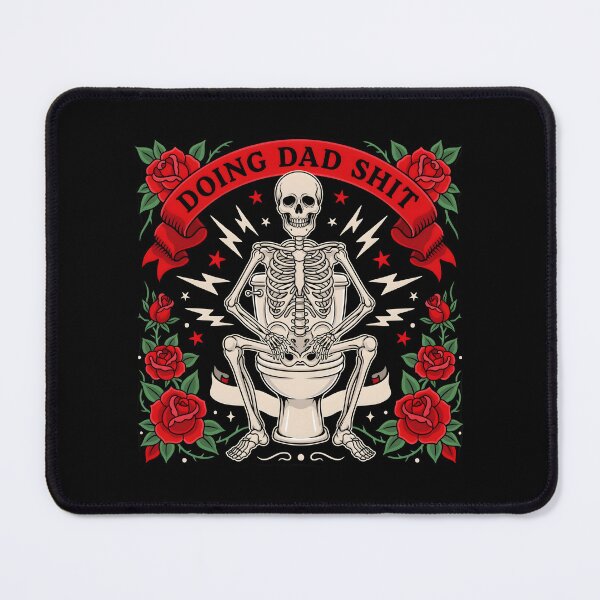 Item preview, Doing Dad Shit Skeleton Toilet Dad Meme Humor for Skeleton Fans designed and sold by Redgiant87x.