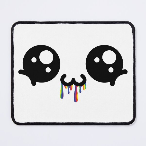 Item preview, Cute kawaii owo rainbow drooling face designed and sold by BlushyPrint.