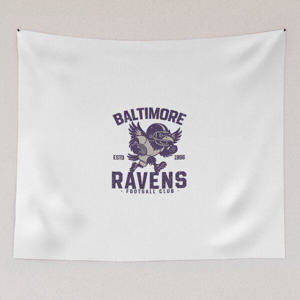 Item preview,  Retro Baltimore Ravens Cheerleading Raven Mascot designed and sold by Phillipsalexan.