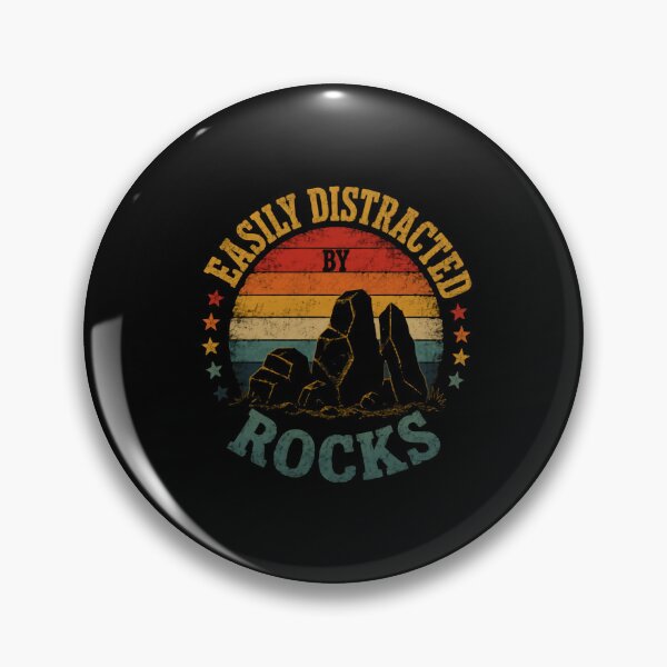 Item preview, Easily Distracted By Rocks Geologist Rock Collector Geology Rockhound designed and sold by HumansStuck12.