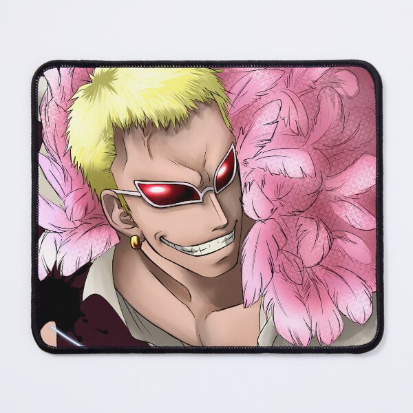 Item preview, Donquixote Doflamingo One Piece Red Glasses Smirk designed and sold by MartyHinson.