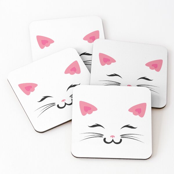 Item preview, Floating cat face designed and sold by Eiwaprints.