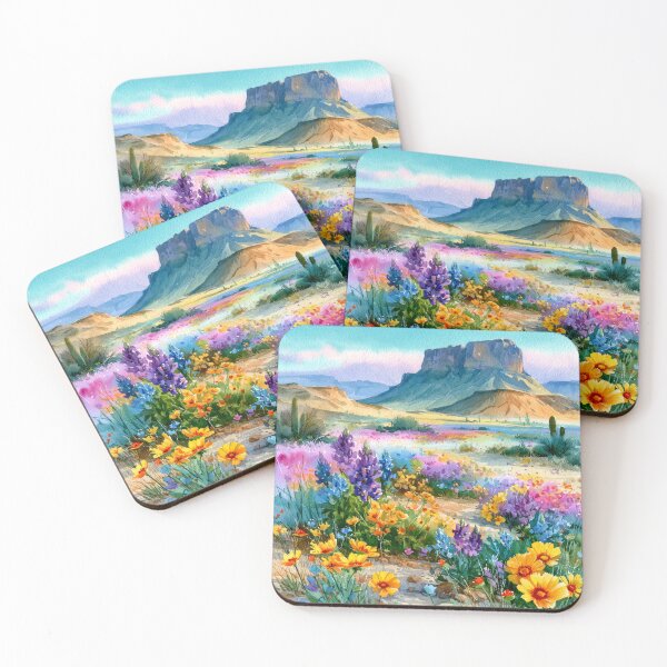 Item preview, Blooming Wildflowers | Southwestern Watercolor Landscape designed and sold by MargaretWiktor.
