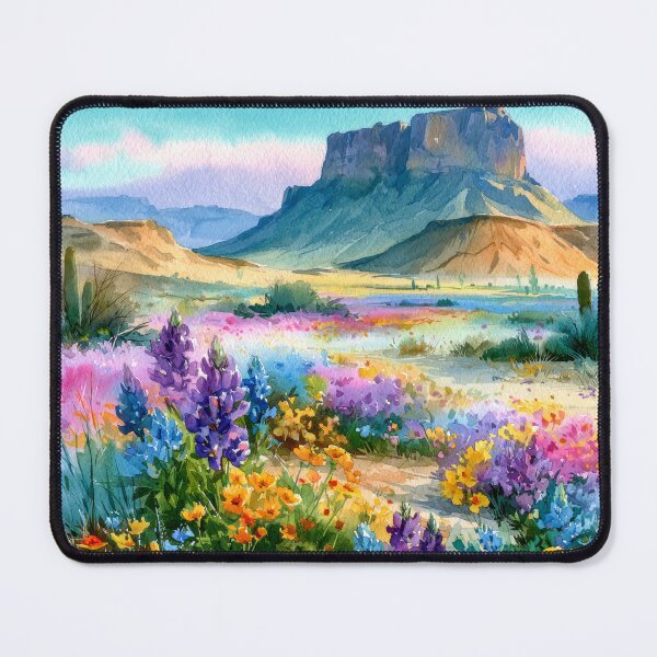 Item preview, Blooming Wildflowers | Southwestern Watercolor Landscape designed and sold by MargaretWiktor.