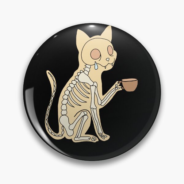 Item preview, Best Morning Ever: Coffee Skeleton Cat  designed and sold by LeshanArt.