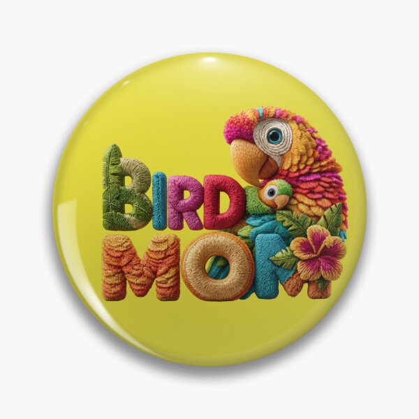 Item preview, Bird Mom Tropical Parrot Embroidered Design designed and sold by MegaNovaArt.