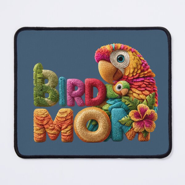 Item preview, Bird Mom Tropical Parrot Embroidered Design designed and sold by MegaNovaArt.