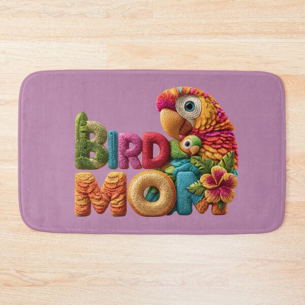 Item preview, Bird Mom Tropical Parrot Embroidered Design designed and sold by MegaNovaArt.