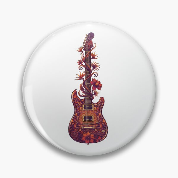 Item preview, Floral Mandala Electric Guitar designed and sold by carthagia.