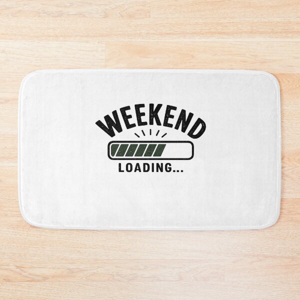Item preview, Weekend Loading Funny Retro Progress Bar Vintage Design designed and sold by AM*ART.
