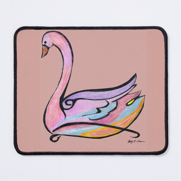 Item preview, Stylized Pink Swan designed and sold by Haxson37art.