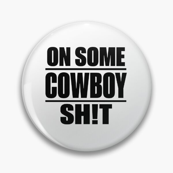 Item preview, On Some Cowboy Sh!t Bold Black Typography T-Shirt designed and sold by GiftLore Studio.