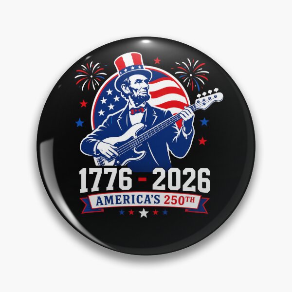 Item preview, Abraham Lincoln Guitar America’s 250th 1776-2026 – Patriotic USA Anniversary Design designed and sold by PosiMCreations.
