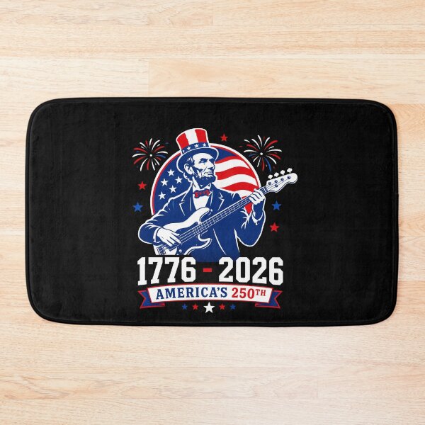 Item preview, Abraham Lincoln Guitar America’s 250th 1776-2026 – Patriotic USA Anniversary Design designed and sold by PosiMCreations.