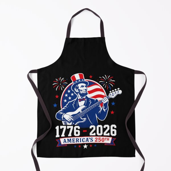 Item preview, Abraham Lincoln Guitar America’s 250th 1776-2026 – Patriotic USA Anniversary Design designed and sold by PosiMCreations.