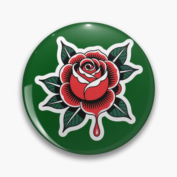 Item preview, Traditional Tattoo Bleeding Rose Vintage designed and sold by luffy2374.