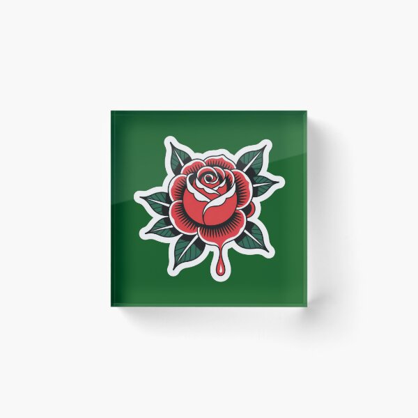 Item preview, Traditional Tattoo Bleeding Rose Vintage designed and sold by luffy2374.