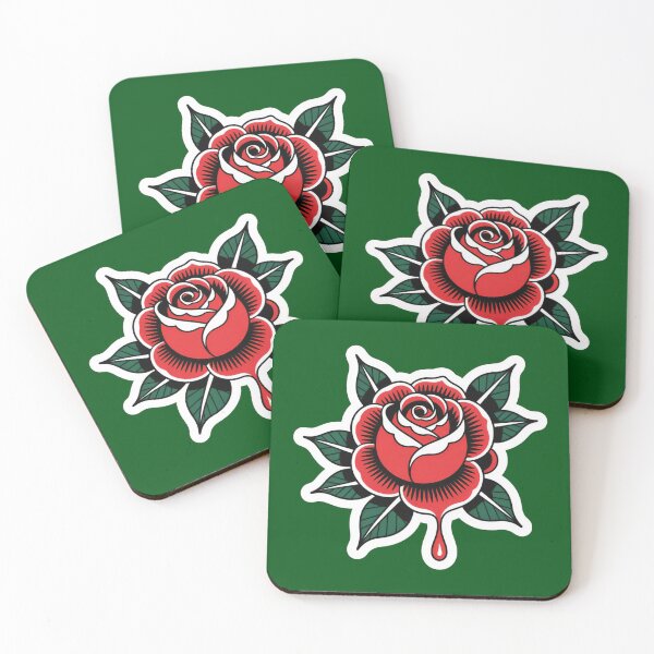 Item preview, Traditional Tattoo Bleeding Rose Vintage designed and sold by luffy2374.