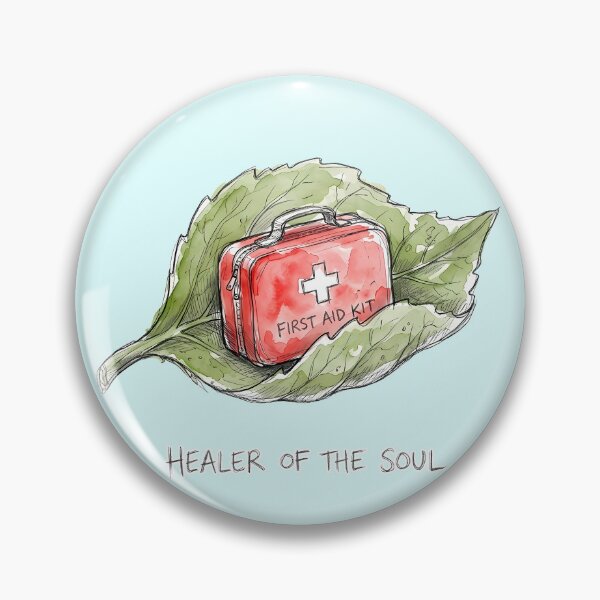 Item preview, Healer of the Soul - First Aid Kit Leaf Watercolor Art designed and sold by SoulPT.
