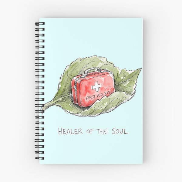 Item preview, Healer of the Soul - First Aid Kit Leaf Watercolor Art designed and sold by SoulPT.