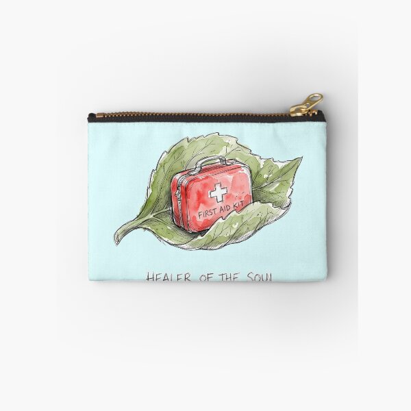 Item preview, Healer of the Soul - First Aid Kit Leaf Watercolor Art designed and sold by SoulPT.