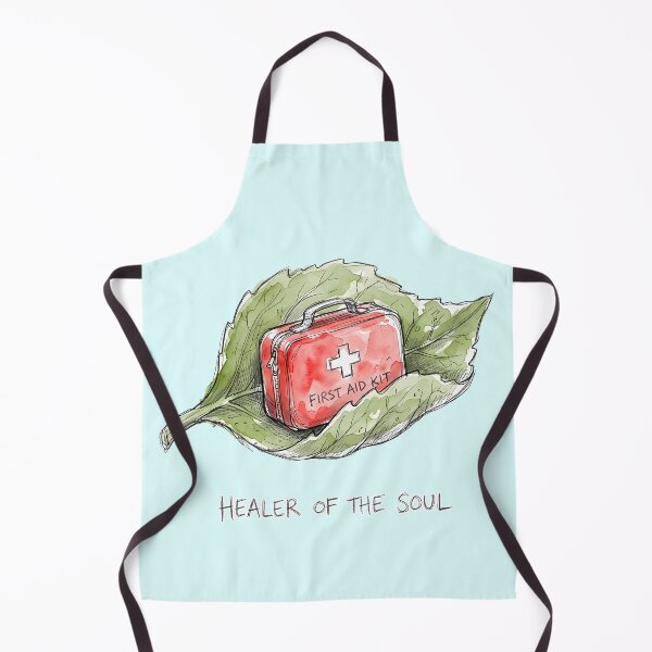 Item preview, Healer of the Soul - First Aid Kit Leaf Watercolor Art designed and sold by SoulPT.