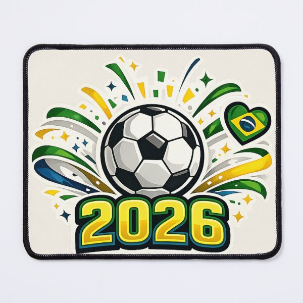 Item preview, Brazil 2026 Soccer Fan Badge designed and sold by Corvoria.