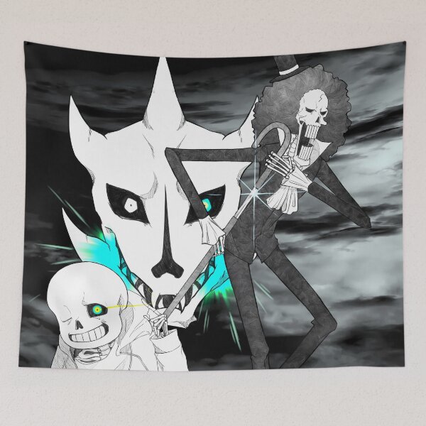 Item preview, Brook One Piece Monochrome Skeleton Duo Aura designed and sold by JohnEllisa.