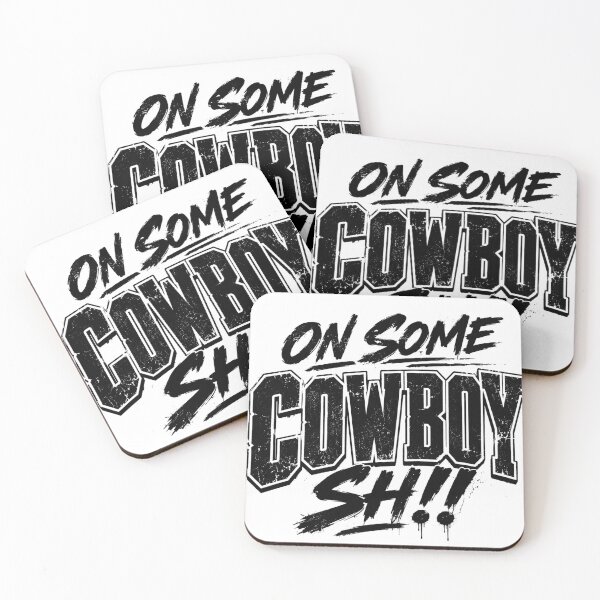 Item preview, On Some Cowboy Sh!t Urban Streetwear Typography T-Shirt designed and sold by GiftLore Studio.