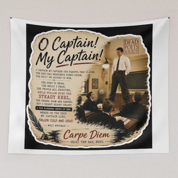 Item preview, O Captain! My Captain! designed and sold by beinglazynerd.
