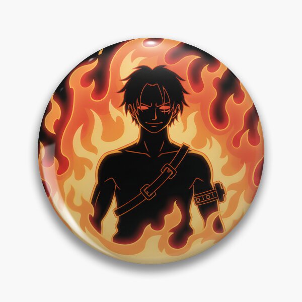Item preview, Portgas D Ace Fire Fist Silhouette Anime designed and sold by luffy2374.