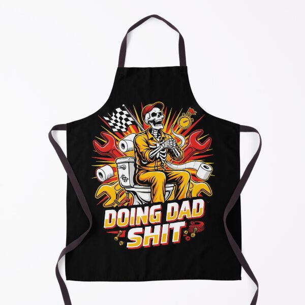 Item preview, Doing Dad Shit Skeleton Toilet Funny Parenting Dad Meme designed and sold by Redgiant87x.