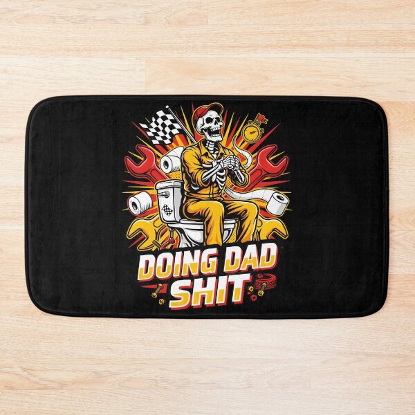 Item preview, Doing Dad Shit Skeleton Toilet Funny Parenting Dad Meme designed and sold by Redgiant87x.