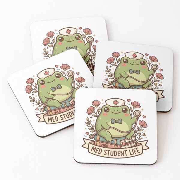 Item preview, Med Student Life Frog Nurse Kawaii Medical Sticker – Veterinary & Nursing Student Decal designed and sold by SweetieMedArt.
