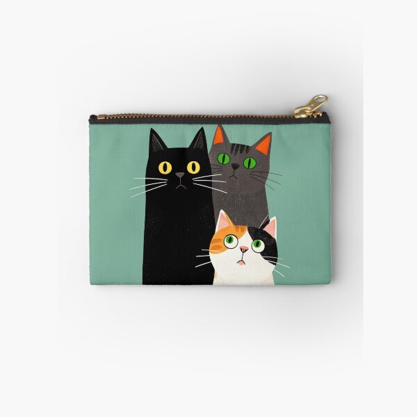 Item preview, Three Cute Cats in a Whimsical Style  designed and sold by hinomaru.