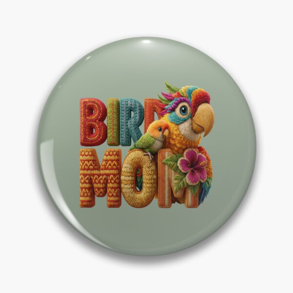 Item preview, Bird Mom Tropical Parrot Embroidered Design designed and sold by MegaNovaArt.
