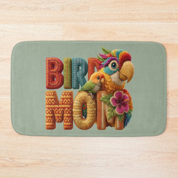 Item preview, Bird Mom Tropical Parrot Embroidered Design designed and sold by MegaNovaArt.
