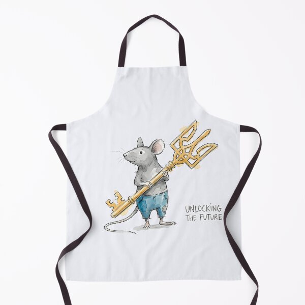 Item preview, Unlocking the Future - Cute Mouse with Ukrainian Trident Key Art designed and sold by SoulPT.
