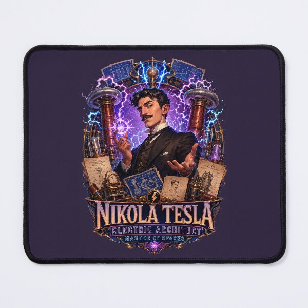 Item preview, Nikola Tesla Between Coils and Violet Rays designed and sold by MarlicShop.