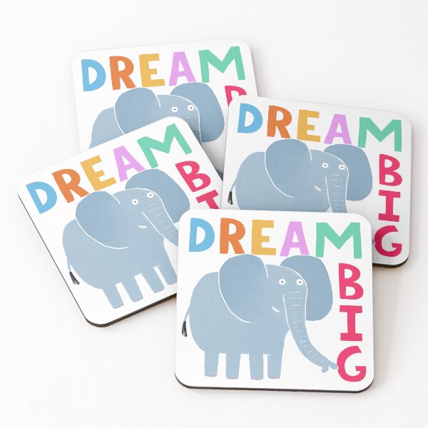Item preview, ¡Sueño grande! Arte de la cita inspiradora del elefante por Carla Daly designed and sold by Carla Daly.