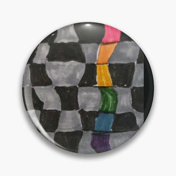 Item preview, Dark Rainbow Checkerboard Stripe designed and sold by DancingCreek.