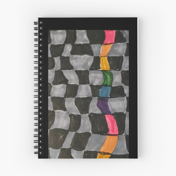 Item preview, Dark Rainbow Checkerboard Stripe designed and sold by DancingCreek.