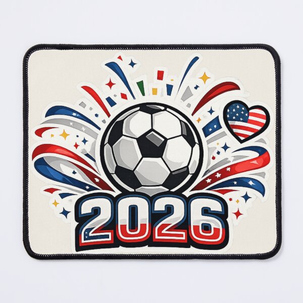 Item preview, USA 2026 Soccer Fan Badge designed and sold by Corvoria.