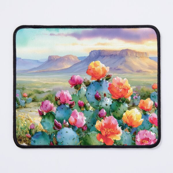 Item preview, Blooming Cactus | Southwestern Watercolor Landscape designed and sold by MargaretWiktor.