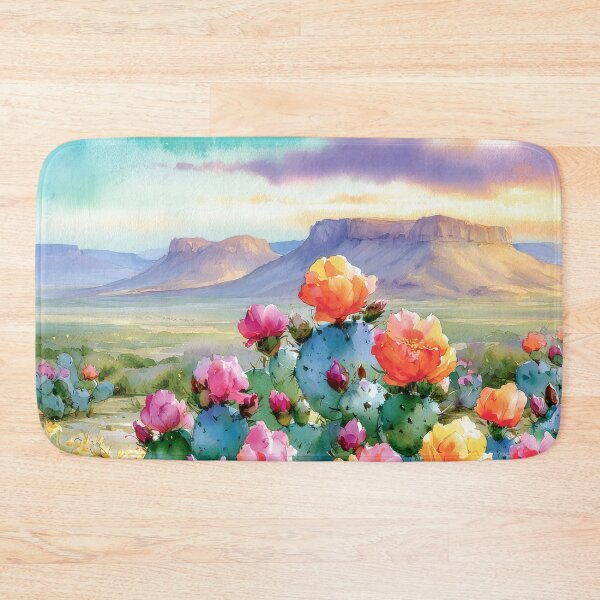 Item preview, Blooming Cactus | Southwestern Watercolor Landscape designed and sold by MargaretWiktor.