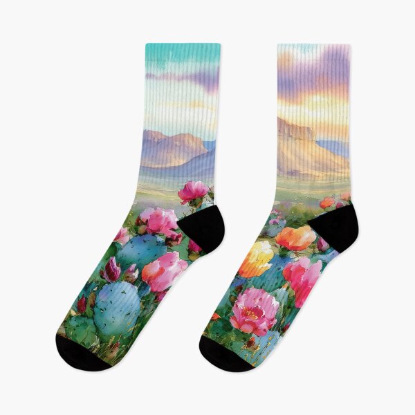 Item preview, Blooming Cactus | Southwestern Watercolor Landscape designed and sold by MargaretWiktor.